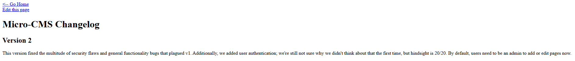changelog